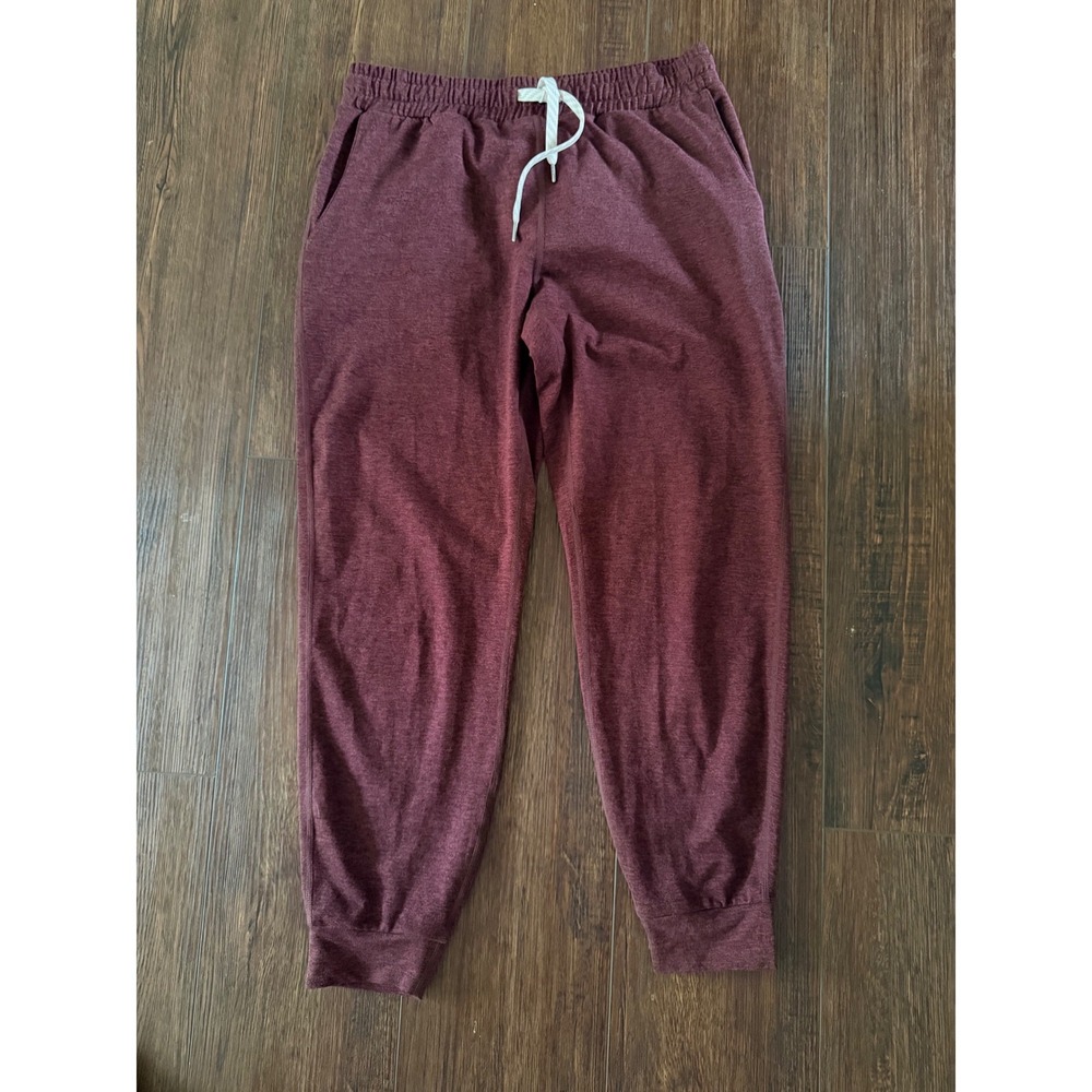 Vuori Performance Jogger Claret Heather Red DreamKnit Sweatpants Womens Small